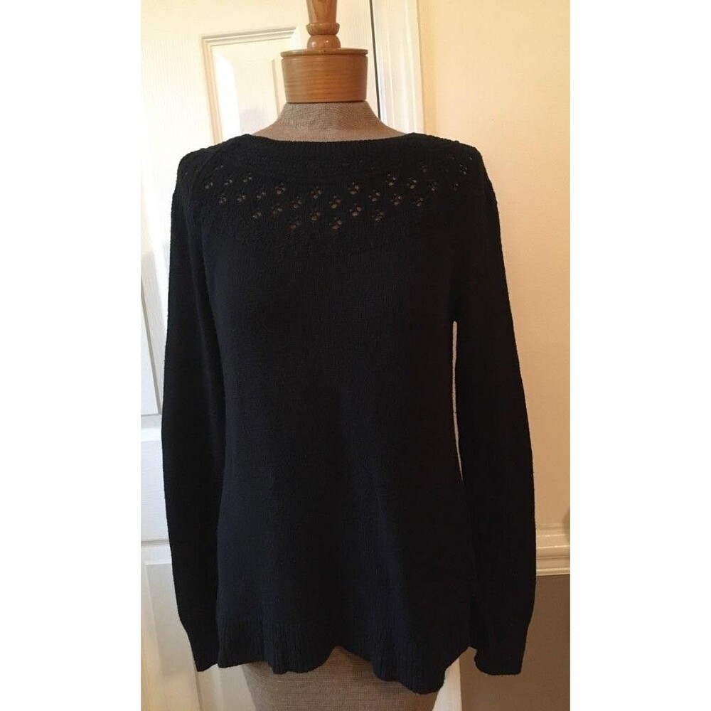 Women's Sonoma Goods For Life Black Long Sleeve Sweater Small